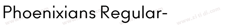 Phoenixians Regular字体转换